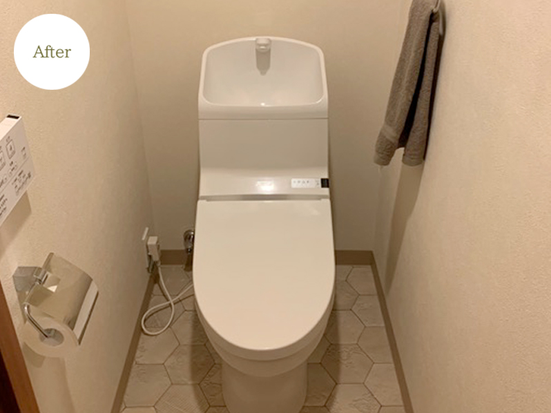トイレ交換 無垢スタイル