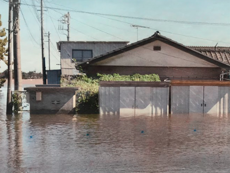 洪水の様子